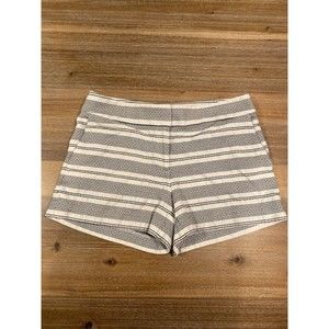 Loft Shorts sz 8 The Riviera Short Black & White Stripes
